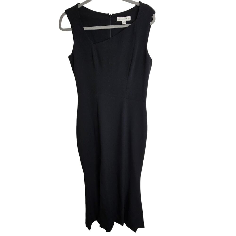 Dress The Population Womens Midi Dress Size L Bodycon Going Out Formal Event